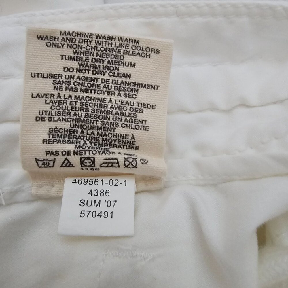 GAP Women's White 469532 Zippered Pockets Board Shorts Size 6 - Picture 8 of 12